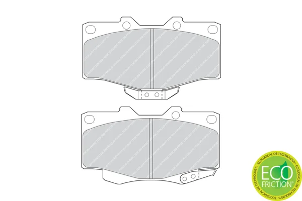 FERODO FDB797 Sada brzdových destiček kotoučová brzda PREMIER ECO