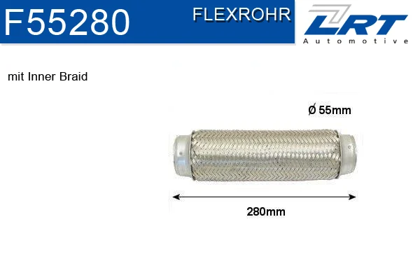 Flexibilní trubka, výfukový systém