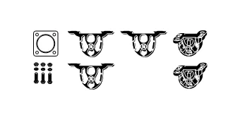 Montážní sada, výfukový systém