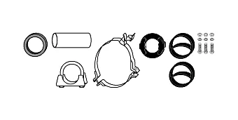 Montážní sada, výfukový systém