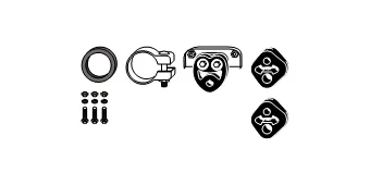 Montážní sada, výfukový systém