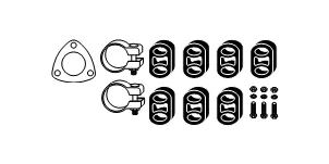 Montážní sada, výfukový systém