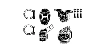 Montážní sada, výfukový systém