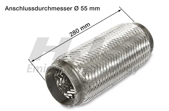 Flexibilní trubka, výfukový systém