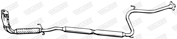 Přední tlumič výfuku