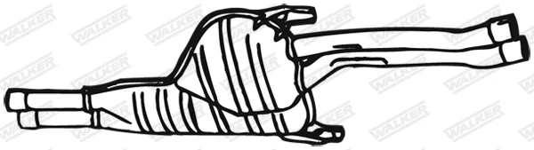 Střední tlumič výfuku