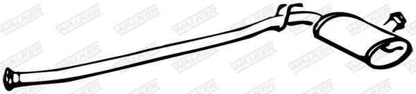 Střední tlumič výfuku