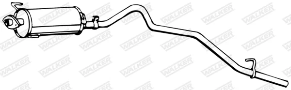 Střední tlumič výfuku