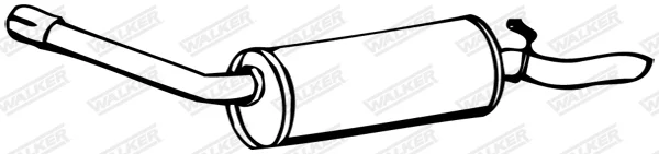 Zadní tlumič výfuku