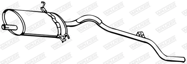 Střední tlumič výfuku