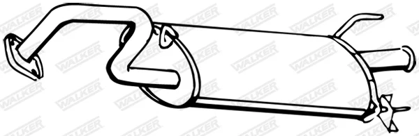 Zadní tlumič výfuku