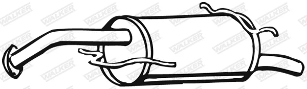 Zadní tlumič výfuku