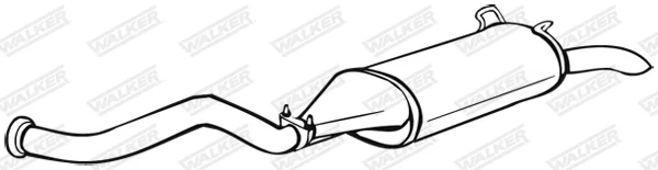 Zadní tlumič výfuku