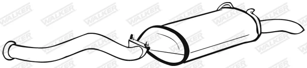 Zadní tlumič výfuku