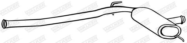 Střední tlumič výfuku