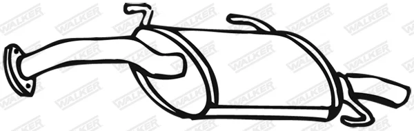 Zadní tlumič výfuku