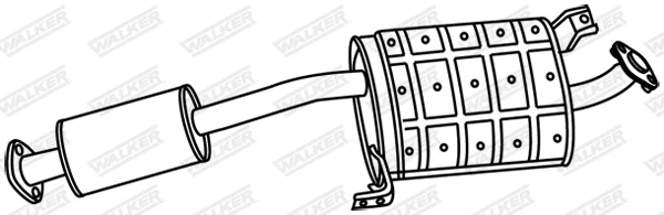 Střední tlumič výfuku