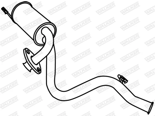 Zadní tlumič výfuku