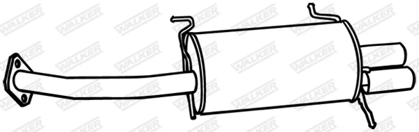 Zadní tlumič výfuku