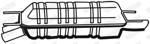 Zadní tlumič výfuku