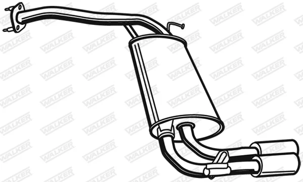 Zadní tlumič výfuku