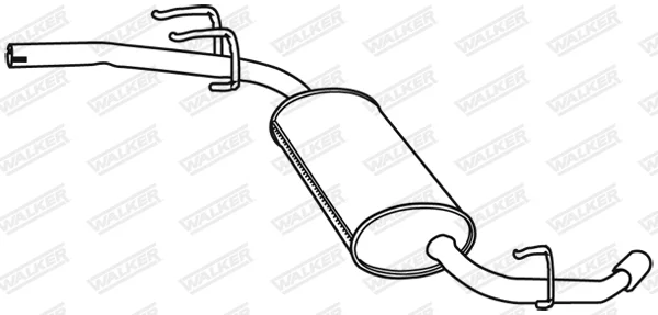 Zadní tlumič výfuku