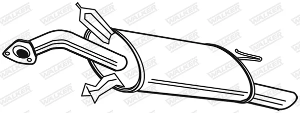 Zadní tlumič výfuku