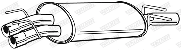 Zadní tlumič výfuku