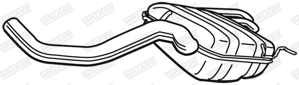 Zadní tlumič výfuku