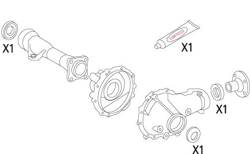 Sada těsnění, diferenciál