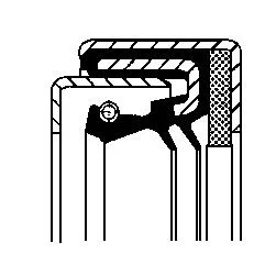 Těsnicí kroužek hřídele, náboj kola