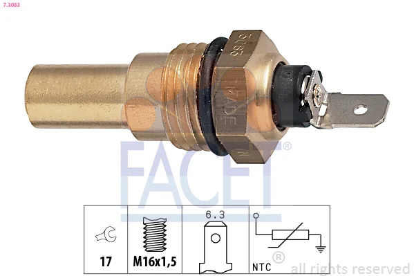 Snímač, teplota chladiva Made in Italy - OE Equivalent