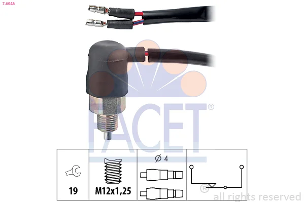 Spínač, světlo zpátečky Made in Italy - OE Equivalent