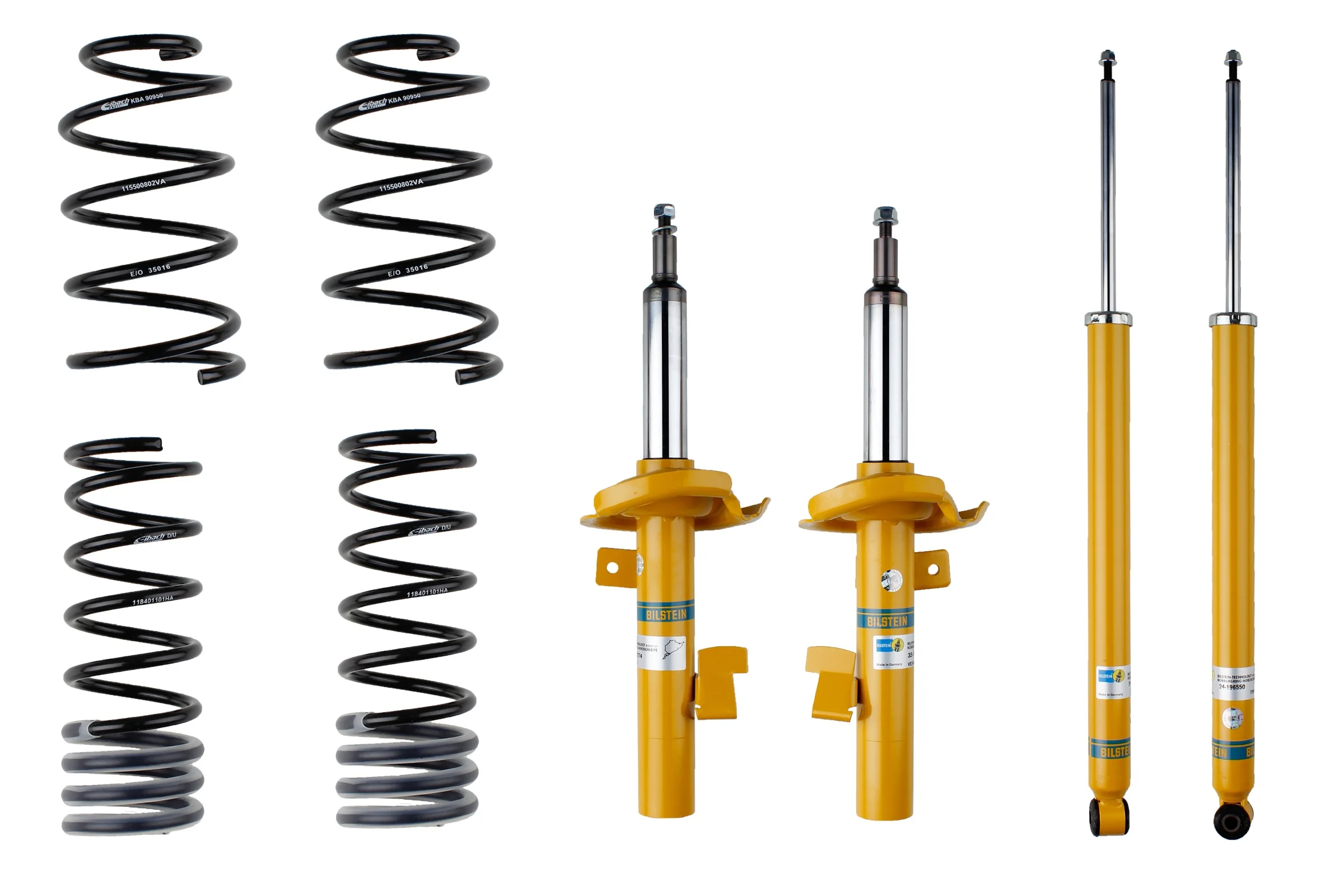 Sada dílů vinutých pružin k odpružení BILSTEIN - B12 Pro-Kit