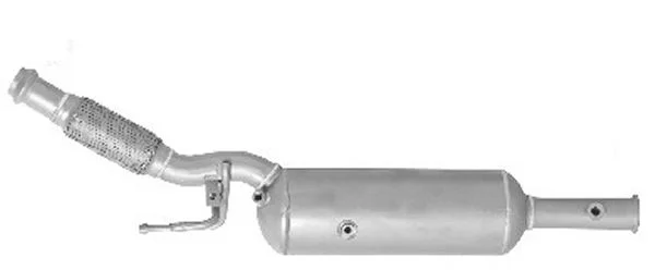 Filtr sazových částic, výfukový systém