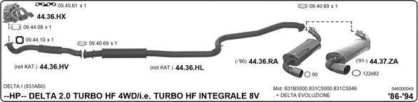 Sportovní tlumicí výfukový systém