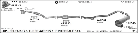 Sportovní tlumicí výfukový systém
