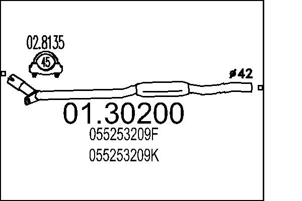 Přední tlumič výfuku