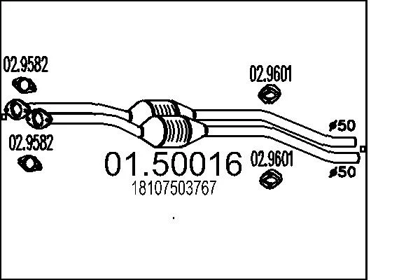 Střední tlumič výfuku