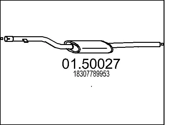 Střední tlumič výfuku