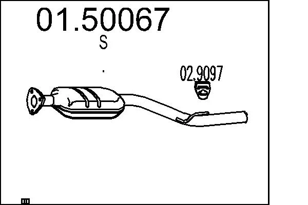 Střední tlumič výfuku