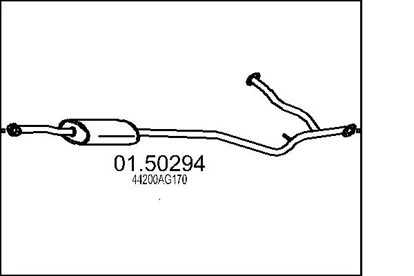 Střední tlumič výfuku