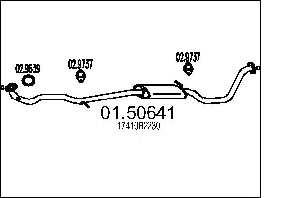 Střední tlumič výfuku