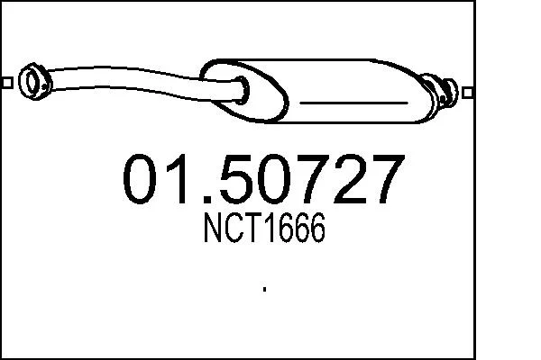 Střední tlumič výfuku