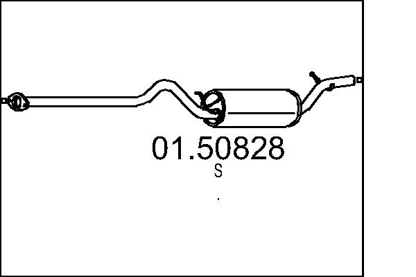 Střední tlumič výfuku