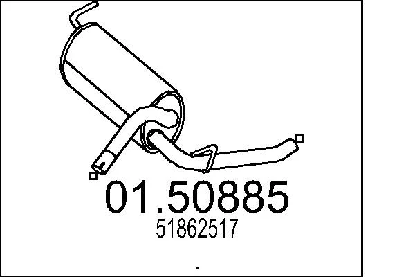 Střední tlumič výfuku