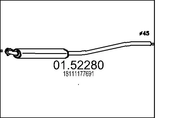 Střední tlumič výfuku