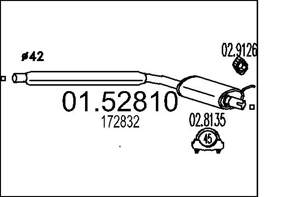 Střední tlumič výfuku