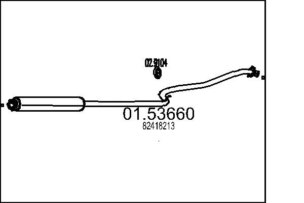 Střední tlumič výfuku