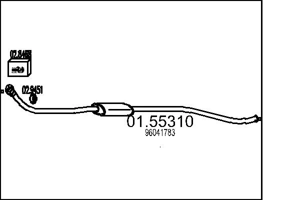 Střední tlumič výfuku